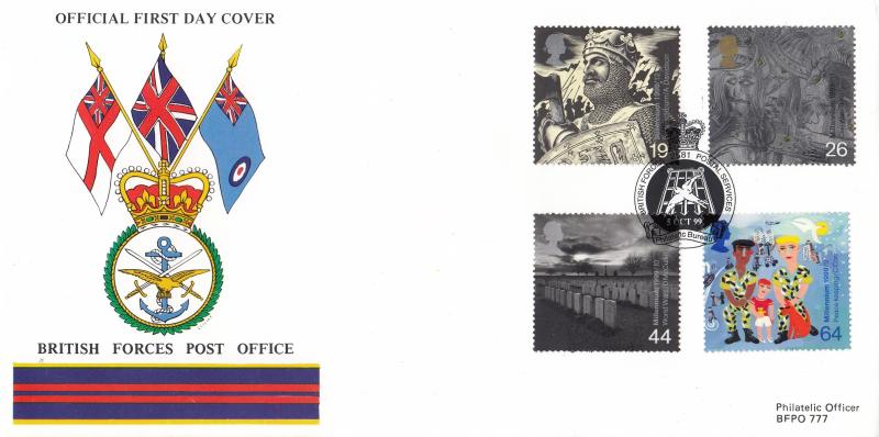 1999 (10) Soldiers - Defence Postal & Courier Services BFPS Official