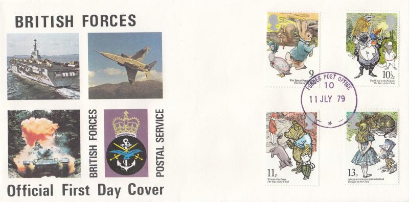1979 (07) Year Of The Child - Forces Postal Service Cover - Forces Post Office 10 CDS