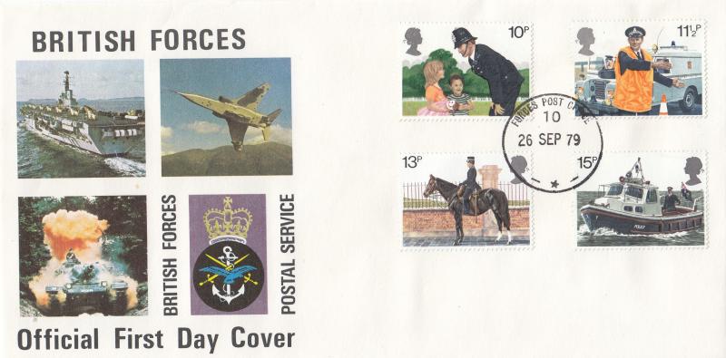1979 (09) Police - Forces Postal Service Cover - Forces Post Office 10 CDS