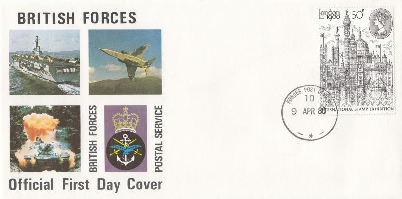 1980 (04) London 50p - Forces Postal Service Cover - Forces Post Office 10 CDS