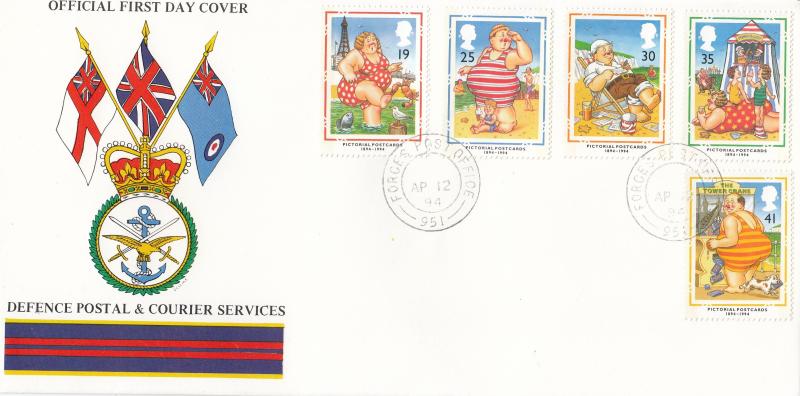 1994 (04) Postcards - Defence Postal & Courier Services Cover - Forces PO 951 CDS