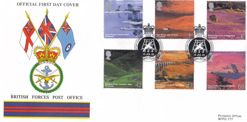 2003 (07) Scotland - British Forces Post Official Official