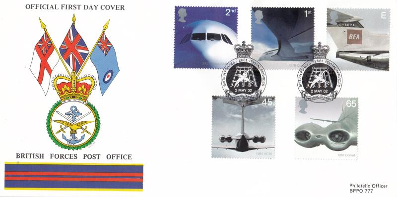 2002 (05) Airliners (Stamps) - British Forces Post Office (BF2681PS) Official