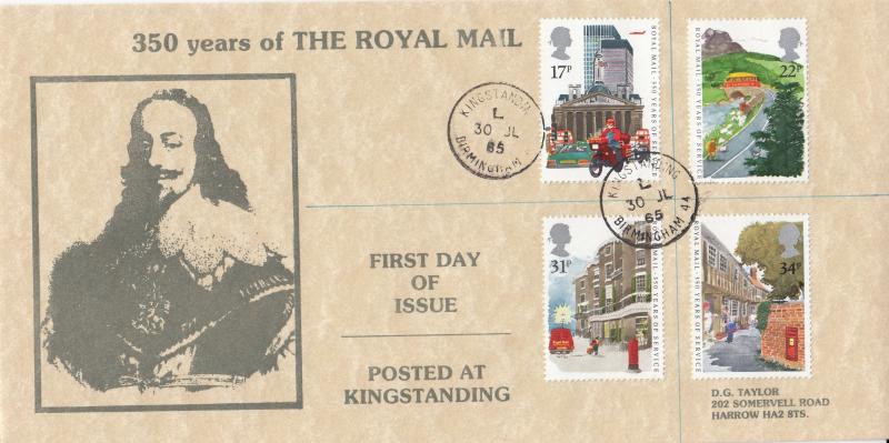 1985 (07) Royal Mail - DGT 'King Charles I' Cover - Kingstanding CDS