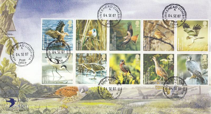 2007 (09) Birds - Covercraft 'Hawk & Owl Trust' Cover - Hawkshead CDS
