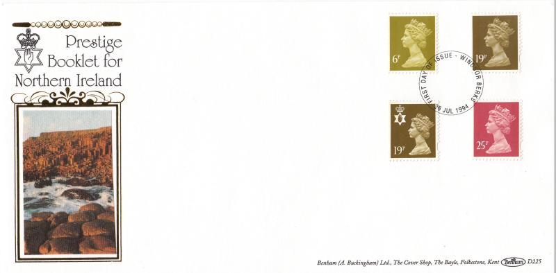 1994 (07) Northern Ireland PSB Book - Benham D225 - Changed Definitives Only - Windsor FDI