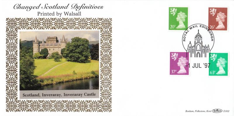 1997 (07) Scottish Regional Definitives - Benham D302 - Edinburgh Counter H/S