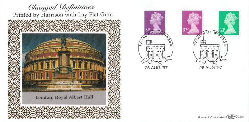 1997 (08) Definitives - Benham D305 - Windsor Counter H/S