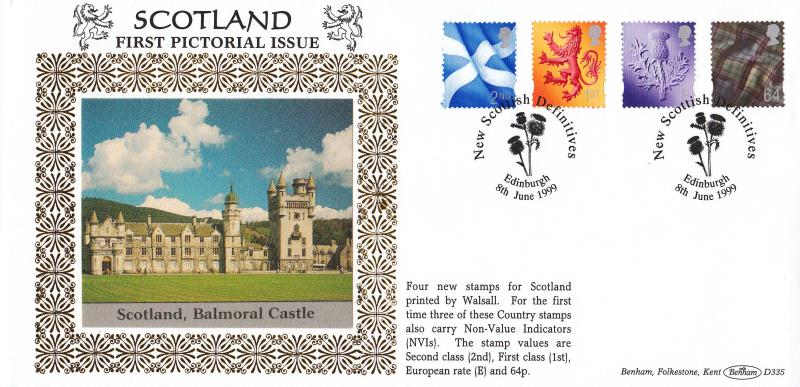 1999 (06) Scottish Pictorial Definitives - Benham D335 - Edinburgh H/S