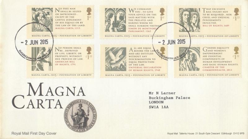 2015 (06) Magna Carta - RM - Buckingham Palace CDS