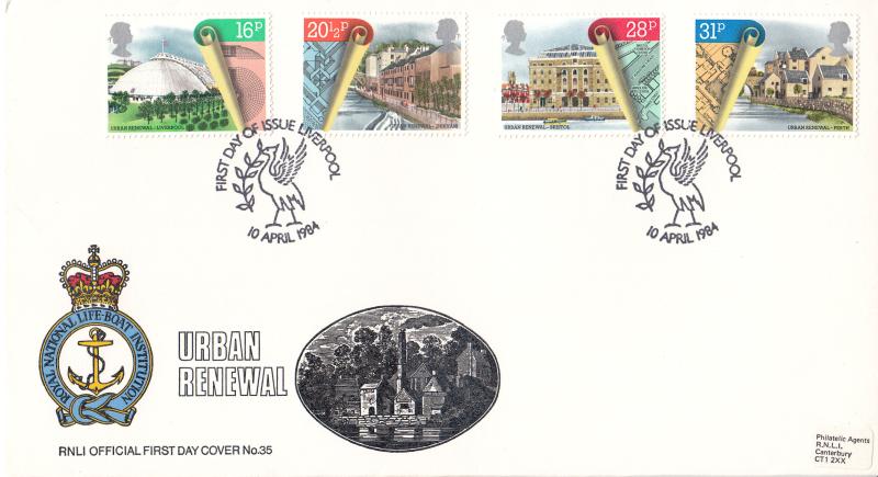 1984 (04) Urban Renewal - Pilgrim RNLI Cover - Liverpool H/S