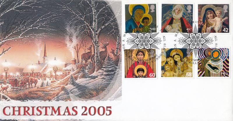 2005 (11) Christmas (Stamps) - Steven Scott 'North Pole Road' Official