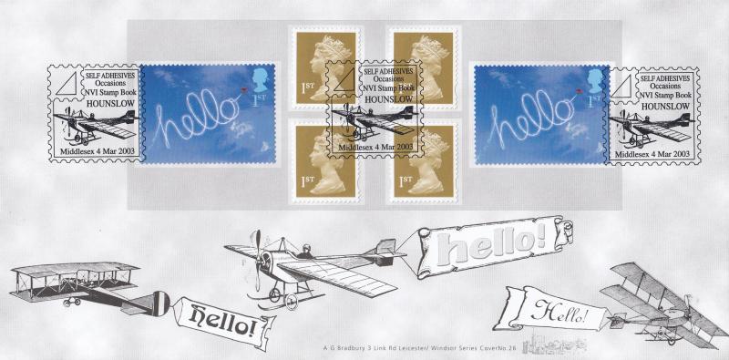 2003 (03) Hello NVI Book - Bradbury Windsor 26 'Biplane' Official