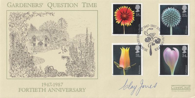 1987 (01) Flowers - Covercraft Gardeners Question Time Official - Signed by Clay Jones