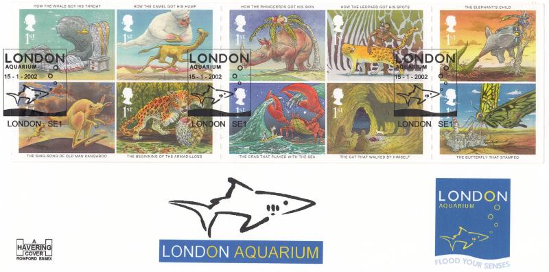 2002 (01) Rudyard Kipling - Havering 'London Aquarium' Official