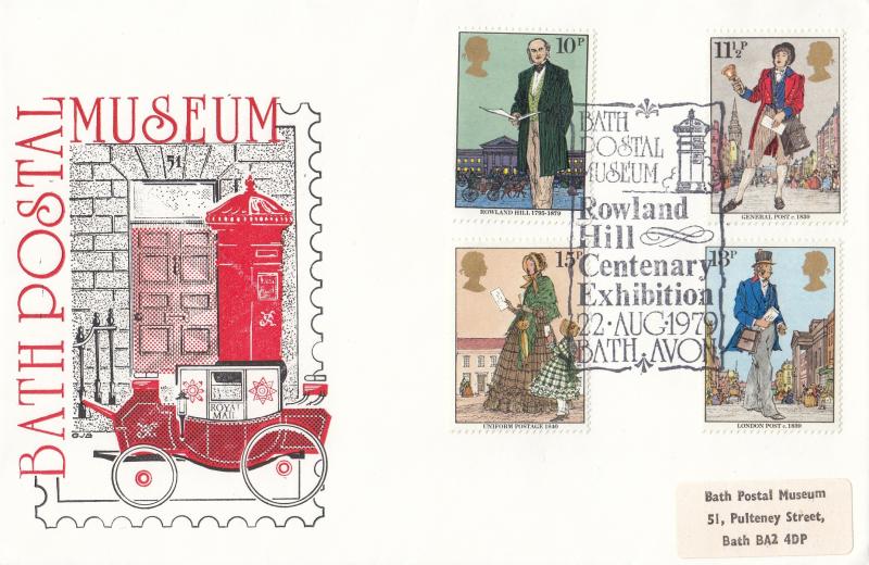 1979 (08) Rowland Hill (Stamps) - Bath Postal Museum Official