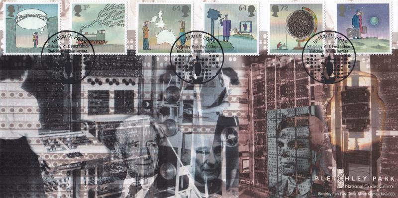 2007 (03) World of Invention (Stamps) - Bletchley Park 'Colossus' Official