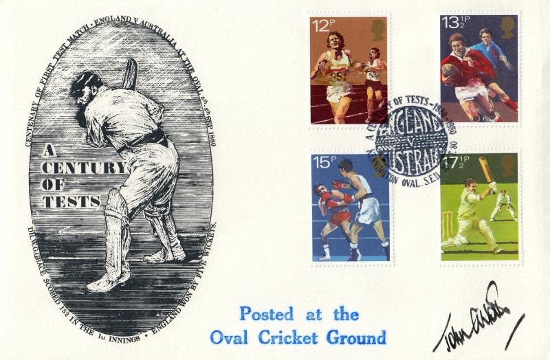 1980 (10) Sports - Hawkwood 'England v Australia' Century of Tests Official - Signed by the late John Arlott