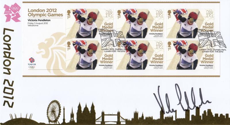 2012 (08) Olympic Gold Medal Winners - Internet Special - Signed by Victoria Pendleton