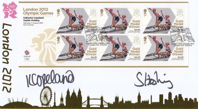 2012 (08) Olympic Gold Medal Winners - Internet Special - Signed by Katherine Copeland & Sophie Hosking