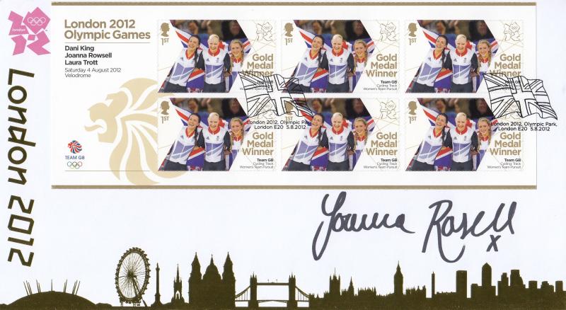 2012 (08) Olympic Gold Medal Winners - Internet Special - Signed by Joanna Rowsell