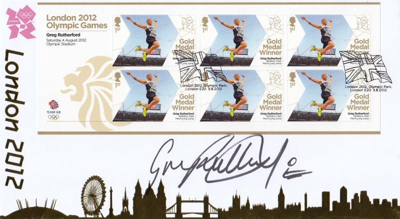 2012 (08) Olympic Gold Medal Winners - Internet Special - Signed by Greg Rutherford