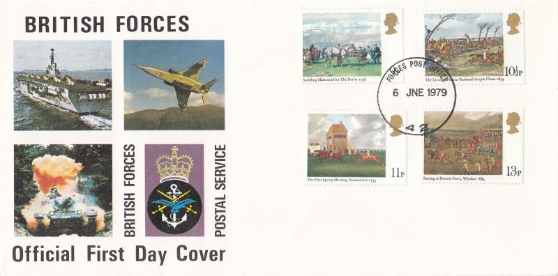 1979 (06) Horses - Forces Postal Service Cover - Forces Post Office 42 CDS