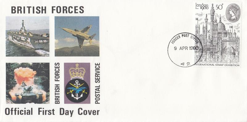 1980 (04) London 50p - Forces Postal Service Cover - Forces Post Office 42 CDS