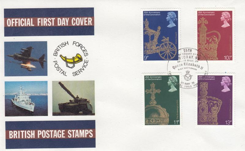 1978 (05) Coronation - British Forces Postal Services Cover - RAF Wattisham, BF1953PS 'Alternative' Official