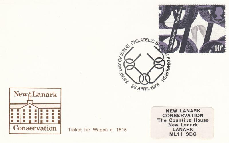 1976 (04) Reformers - New Lanark Conservation Postcard - Edinburgh H/S