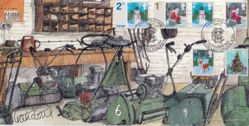 2006 (11) Christmas (Stamps) - Bletchley Park 'MCC' Official - Signed by Graham Gooch