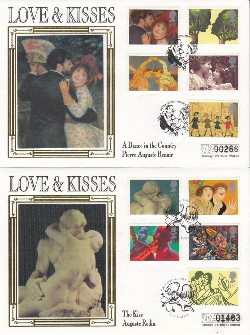 1995 (03) Greetings - Westminster 'Silk' (Pair) - Gretna Green & Lover H/S's