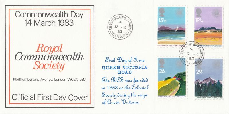 1983 (03) Commonwealth - David Taylor 'Royal Commonwealth Society' Official - Queen Victoria Road CDS