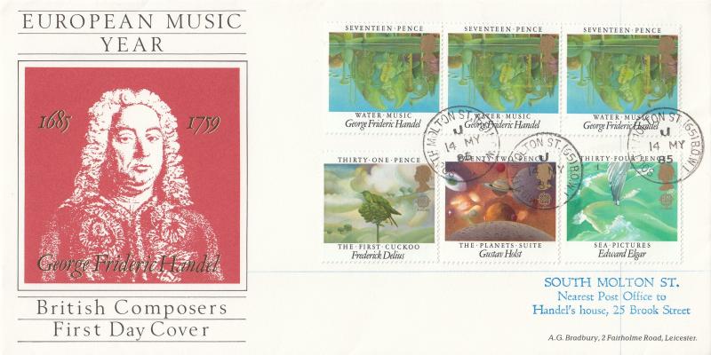 1985 (05) Composers - Bradbury 'Handel' Cover - South Molton St CDS
