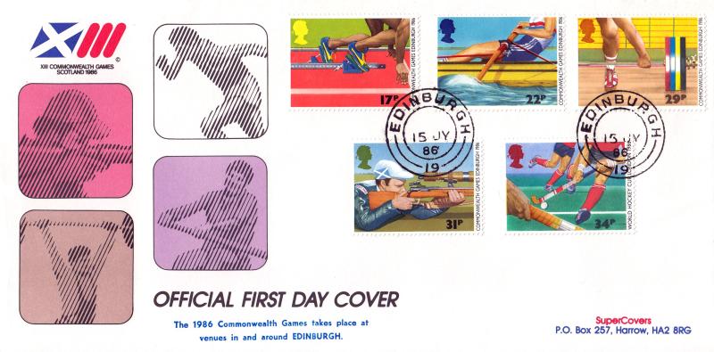 1986 (07) Sports - DGT 'Supercovers' (4 Image + Logo) Official - Edinburgh CDS