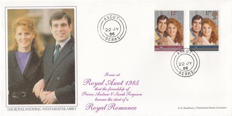 1986 (07) Wedding - Bradbury 'Casual Pose' Cover - Ascot CDS