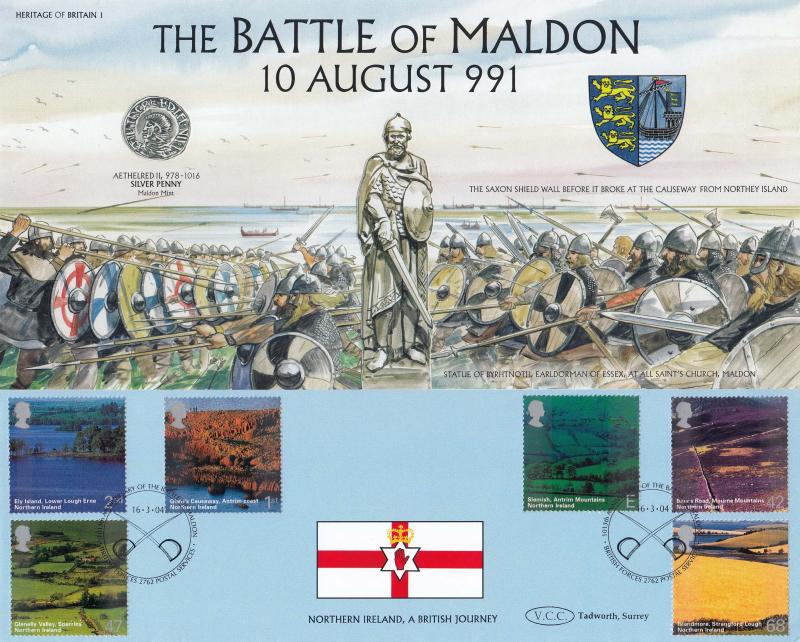 2004 (03) Northern Ireland - Heritage of Britain 'Battle of Maldon' Official