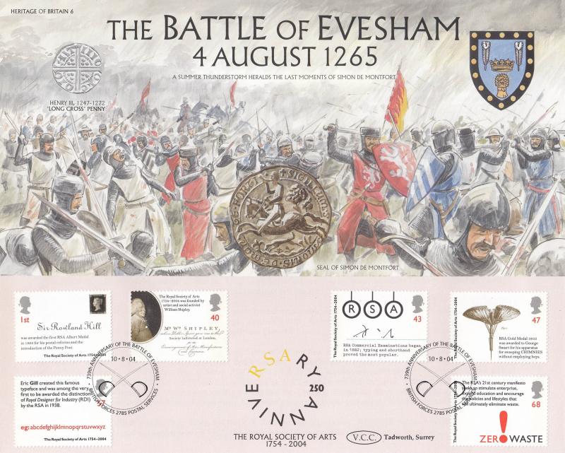 2004 (08) Royal Society of Arts - Heritage of Britain 'Battle of Evesham' Official