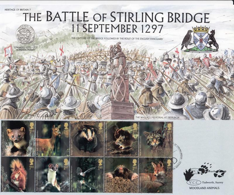2004 (09) Woodland Animals - Heritage of Britain 'Battle of Stirling Bridge' Official