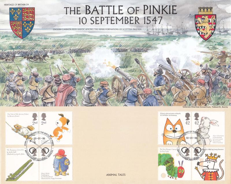 2006 (01) Animal Tales - Heritage of Britain 'Battle of Pinkie' Official
