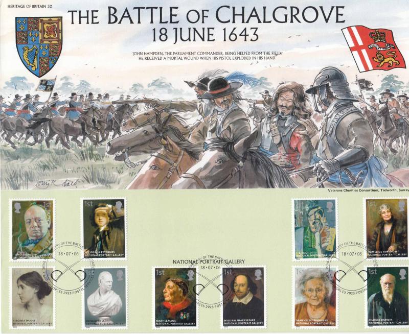 2006 (07) National Portrait Gallery - Heritage of Britain 'Battle of Chalgrove' Official