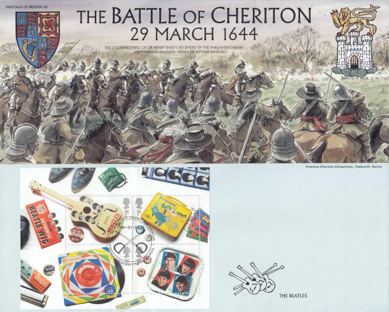 2007 (01) The Beatles (M/S) - Heritage of Britain 'Battle of Cheriton' Official