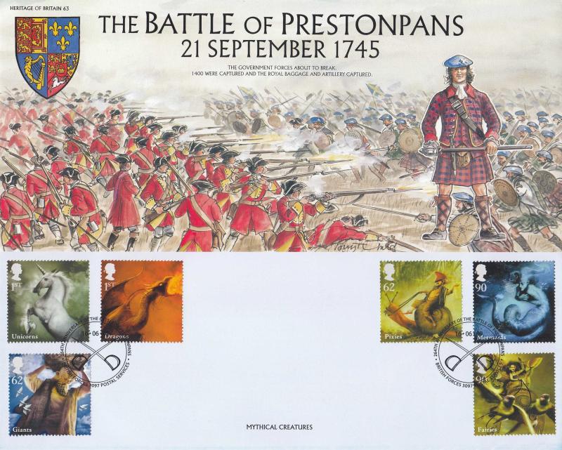 2009 (06) Mythical Creatures - Heritage of Britain 'Battle of Prestonpans' Official