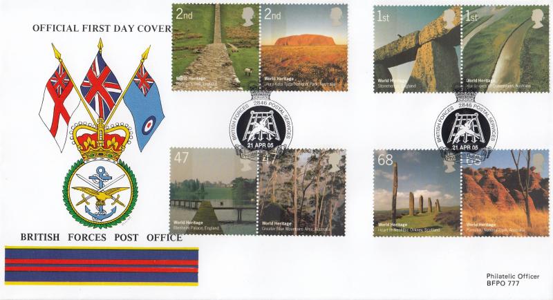 2005 (04) World Heritage - British Forces Post Office (BF2846PS) Official