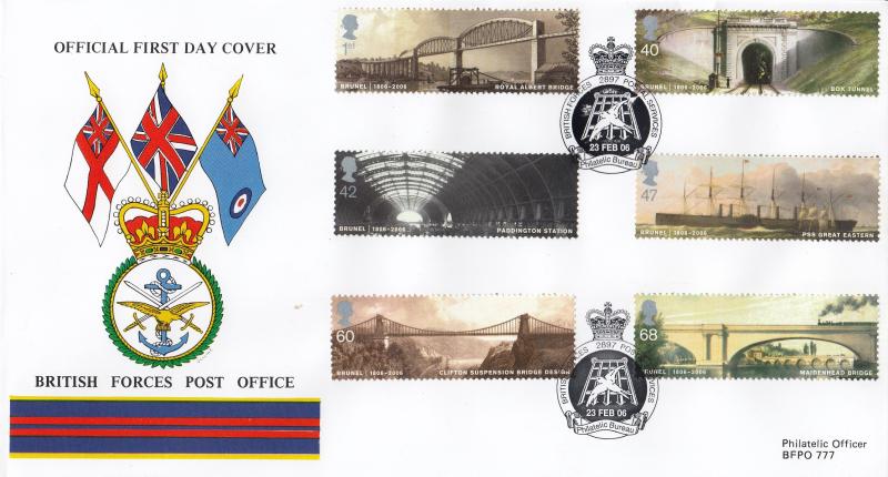 2006 (02) Brunel (Stamps) - British Forces Post Office (BF2897PS) Official