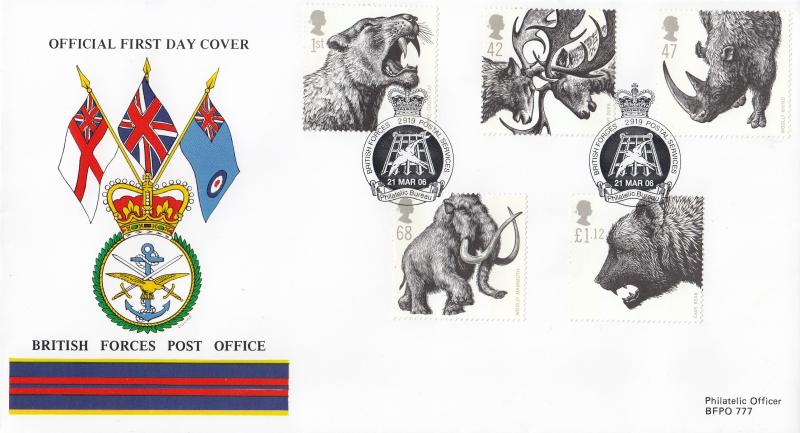 2006 (03) Ice Age Mammals - British Forces Post Office (BF2919PS) Official