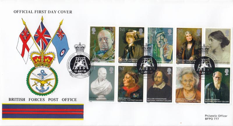 2006 (07) National Portrait Gallery - British Forces Post Office (BF2931PS) Official