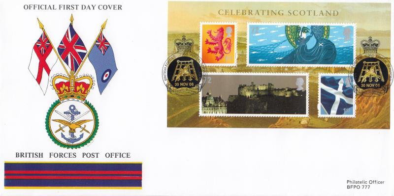2006 (11) Scotland M/S - British Forces Post Office (BF2960PS) Official