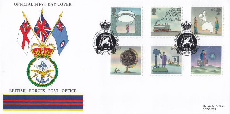 2007 (03) World of Invention (Stamps) - British Forces Post Office (BF2971PS) Official