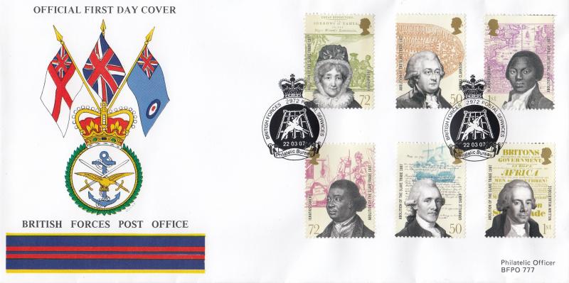 2007 (03) Slave Trade - British Forces Post Office (BF2972PS) Official